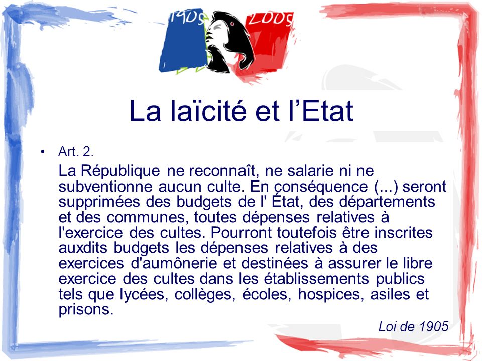 9 Décembre 1905: La Loi Sur La Laïcité (R. Richelet) - JForum